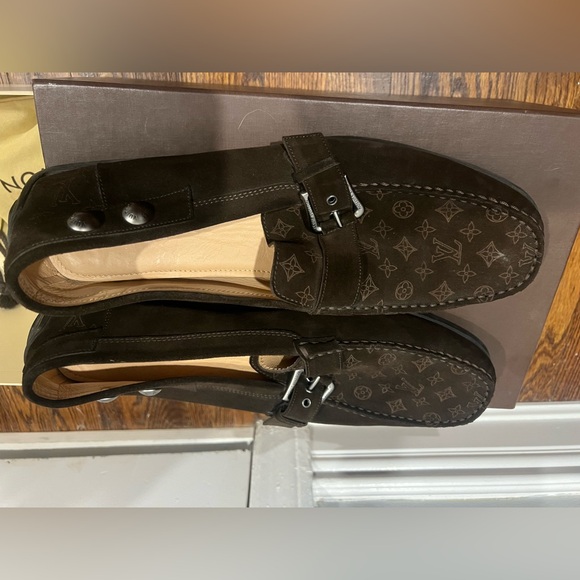 Louis Vuitton Brown Loafers - Picture 1 of 8